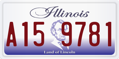 IL license plate A159781