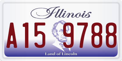 IL license plate A159788