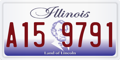 IL license plate A159791