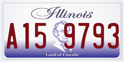 IL license plate A159793
