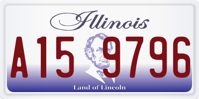 IL license plate A159796