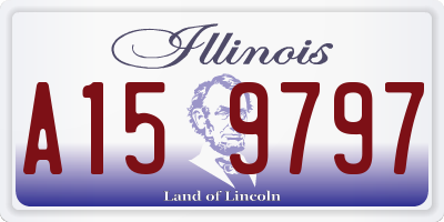 IL license plate A159797
