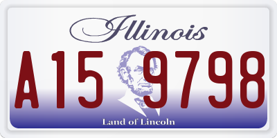 IL license plate A159798