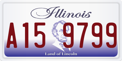 IL license plate A159799