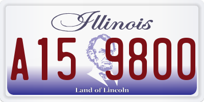 IL license plate A159800
