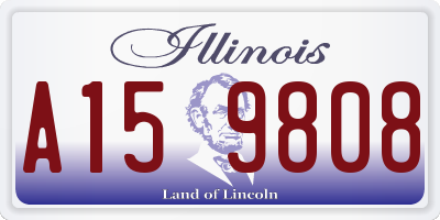 IL license plate A159808