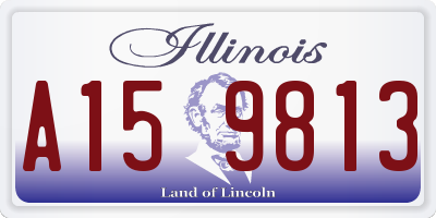 IL license plate A159813