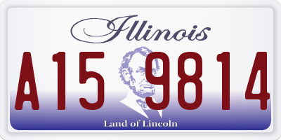 IL license plate A159814