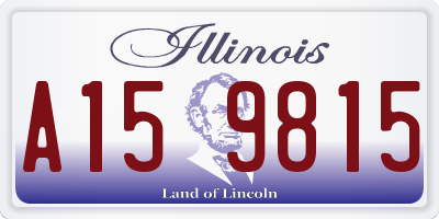 IL license plate A159815