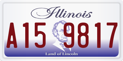IL license plate A159817