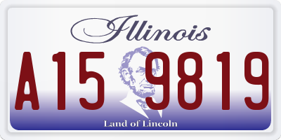 IL license plate A159819