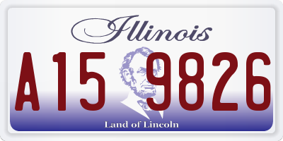 IL license plate A159826