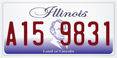 IL license plate A159831