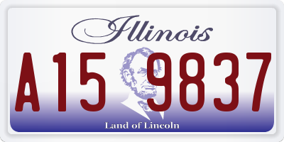 IL license plate A159837