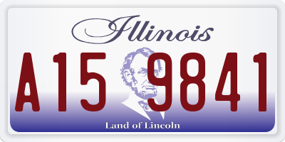 IL license plate A159841