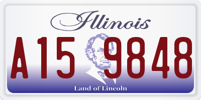 IL license plate A159848