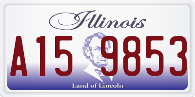 IL license plate A159853
