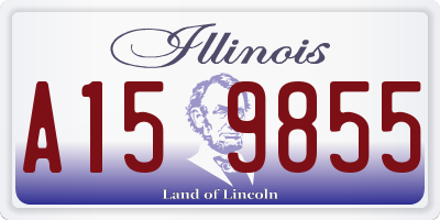 IL license plate A159855