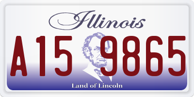IL license plate A159865
