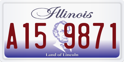 IL license plate A159871