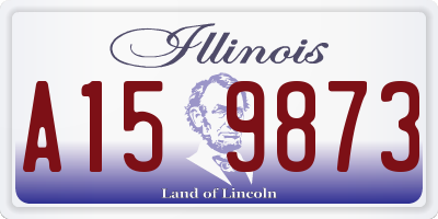 IL license plate A159873
