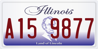 IL license plate A159877
