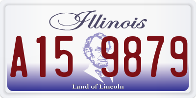 IL license plate A159879