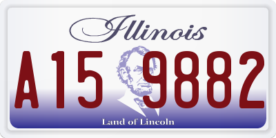 IL license plate A159882