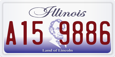 IL license plate A159886