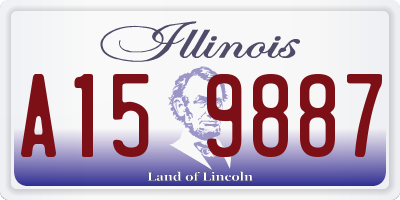 IL license plate A159887