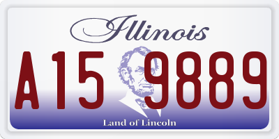 IL license plate A159889