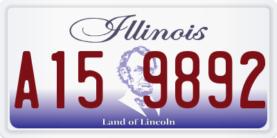 IL license plate A159892