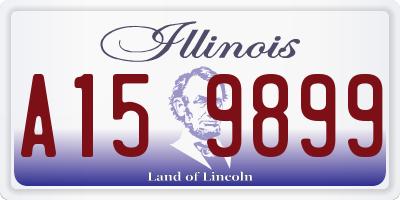 IL license plate A159899