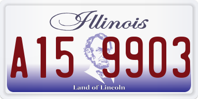 IL license plate A159903