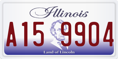 IL license plate A159904