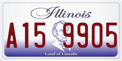 IL license plate A159905