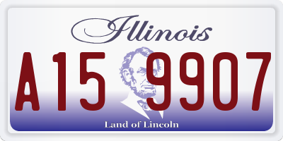 IL license plate A159907