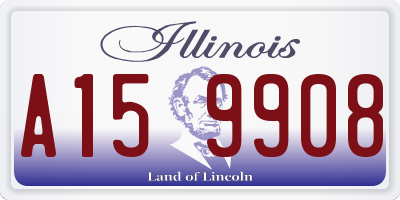 IL license plate A159908