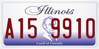 IL license plate A159910