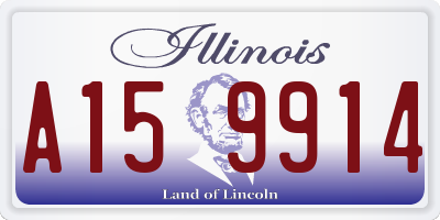 IL license plate A159914