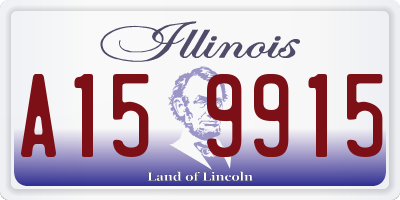 IL license plate A159915