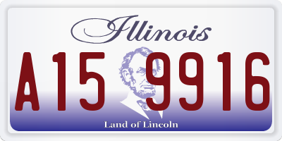 IL license plate A159916