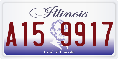 IL license plate A159917