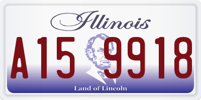 IL license plate A159918