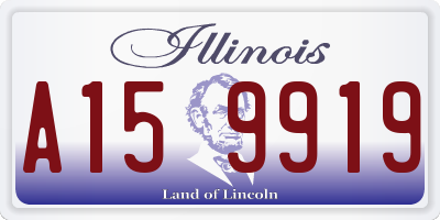 IL license plate A159919