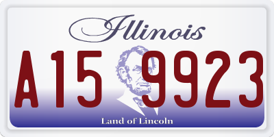 IL license plate A159923