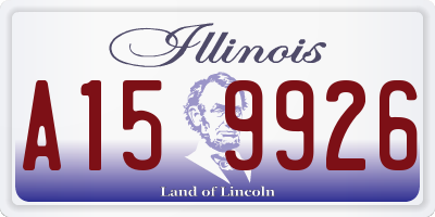 IL license plate A159926