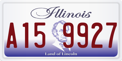 IL license plate A159927