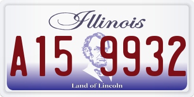 IL license plate A159932