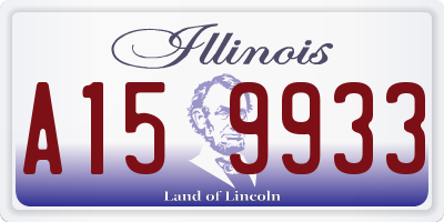 IL license plate A159933